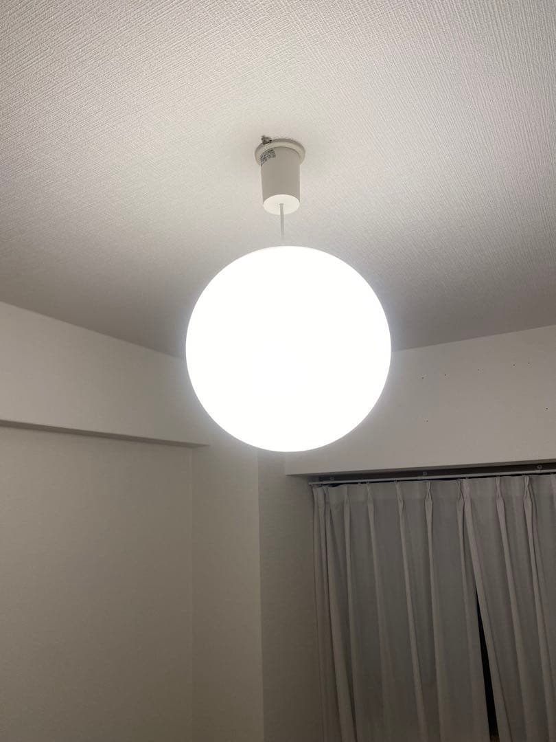 【美品】廃盤 無印良品 ペンダントライト 丸 Ｌ ホワイト