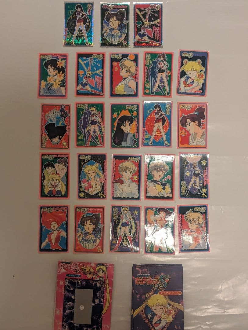 希少 美少女戦士セーラームーンS 山勝 たんざくシール キラ シール カード