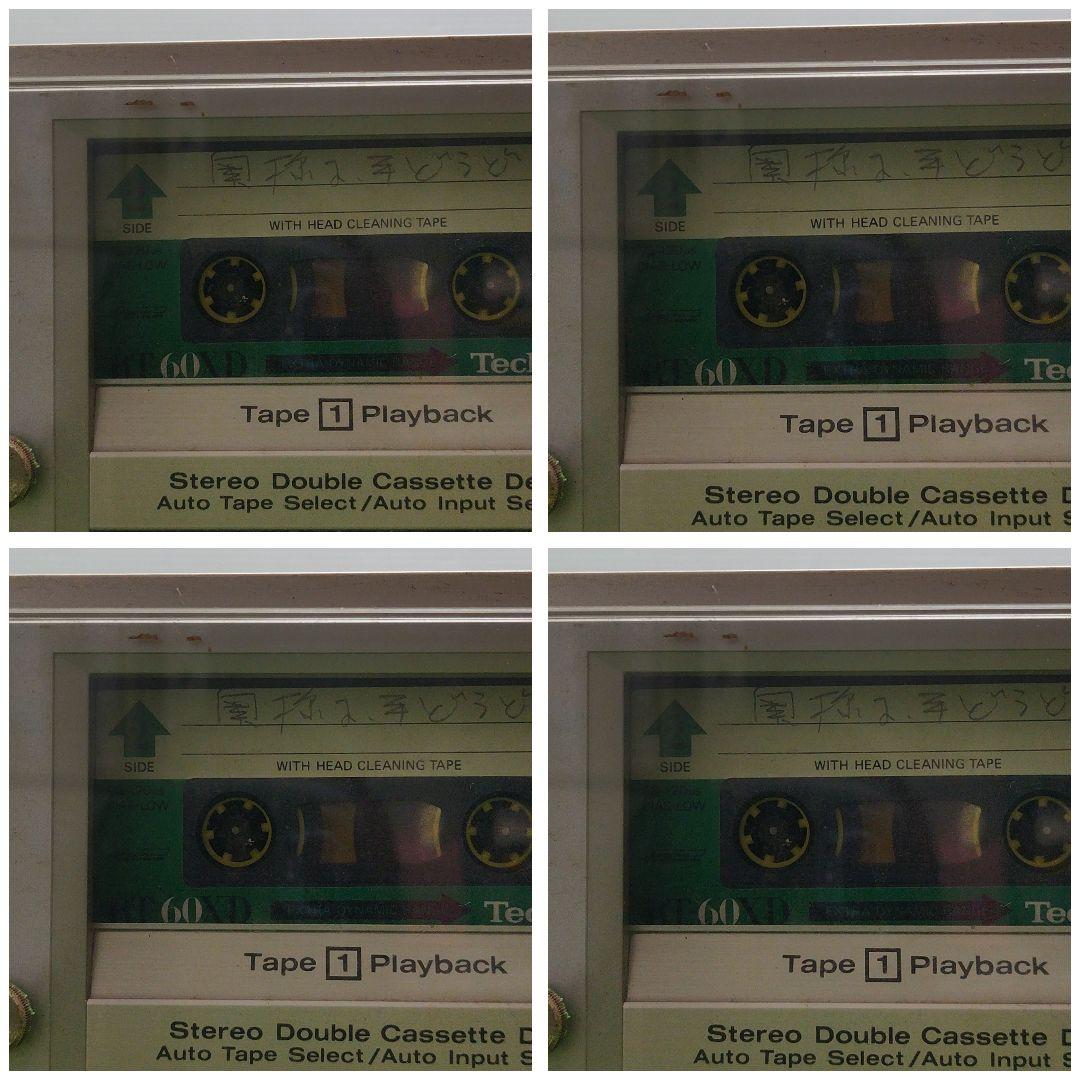 カセットレコーダー ステレオダブルカセットデッキ　Technics-M202