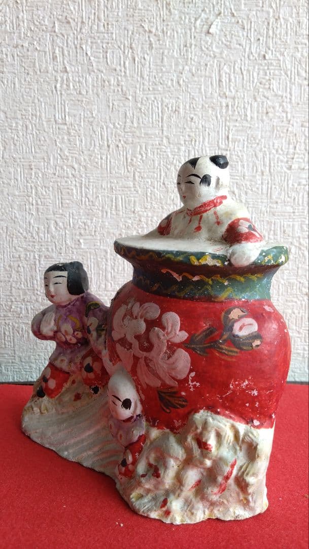 土人形　花巻土人形　明治期　温公甕割り