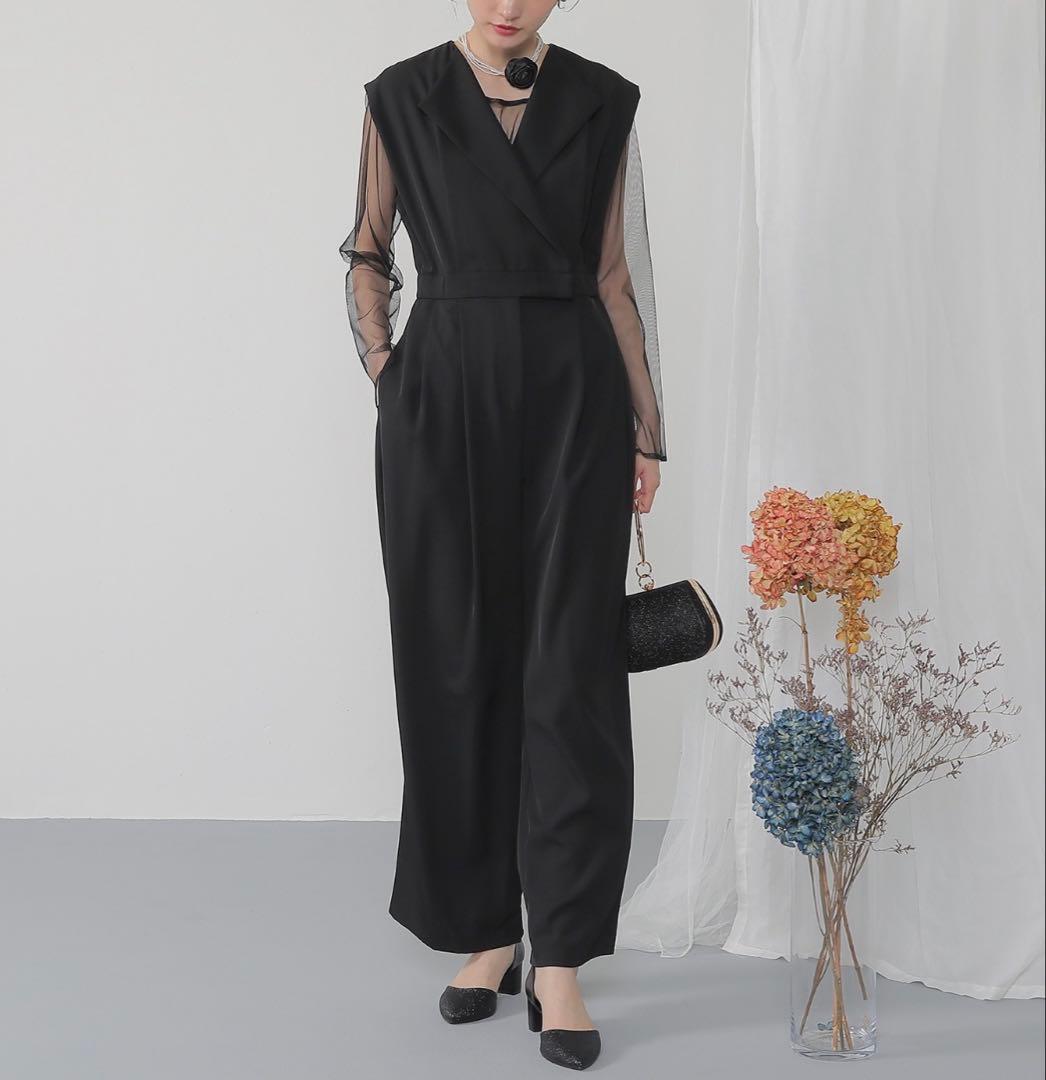 【数時間のみ着用】シアートップス オールインワン パンツドレス