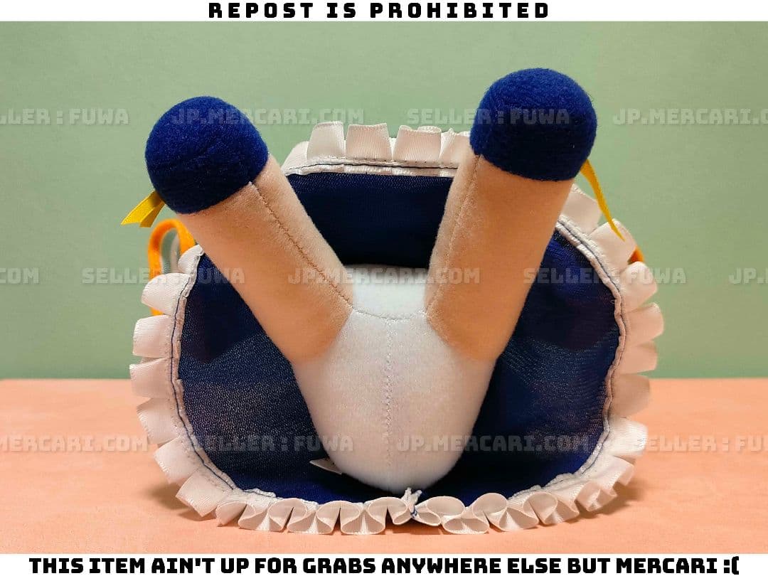 【未使用】東方project 物部布都 ふもふもふと ぬいぐるみ 缶バッジ付き