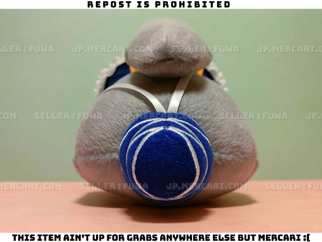 【未使用】東方project 物部布都 ふもふもふと ぬいぐるみ 缶バッジ付き