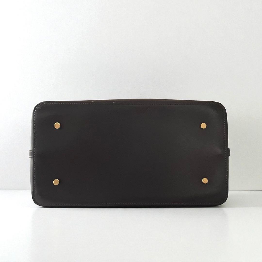 《未使用級》Elleme エレメ 2way バッグ レザー ゴールド金具 茶系