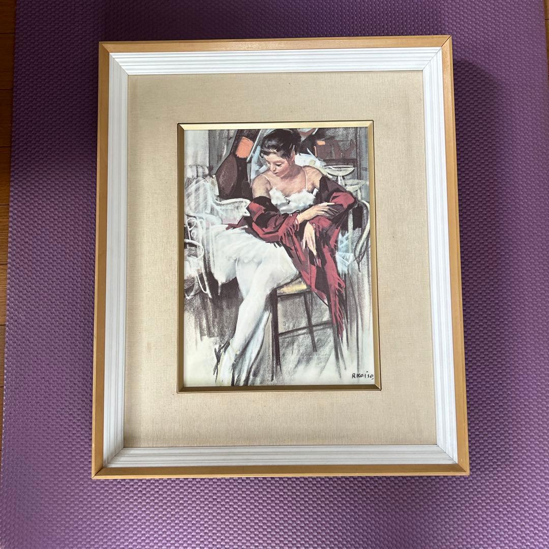 小磯良平　バレリーナ　陶板画