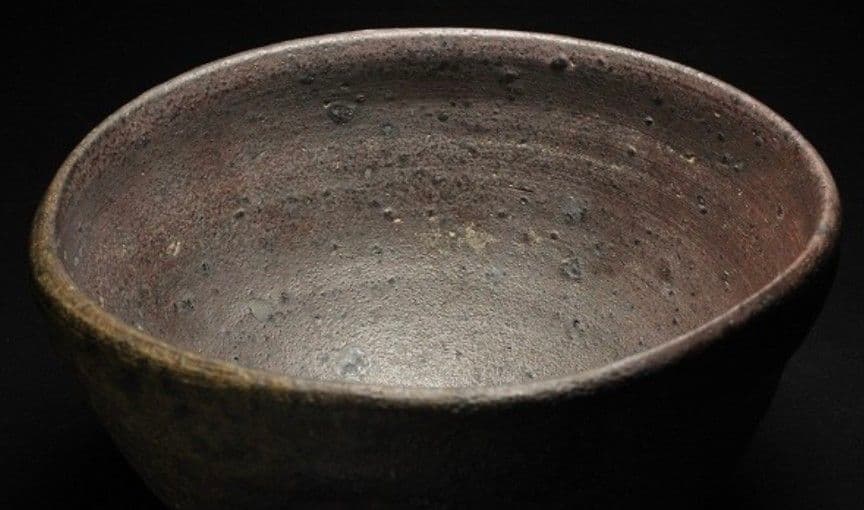 【南蛮茶碗】山本安朗　窯変の美　龍の背窯　焼き締め　抜群の仕上がり　師：川渕直樹