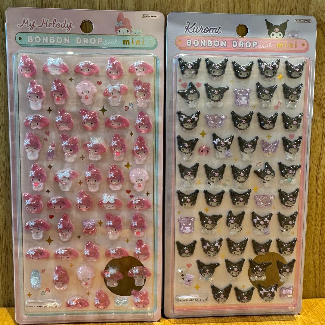 【正規品】新作　サンリオ　ボンボンドロップシール　ミニ　8枚　コンプリート　即日