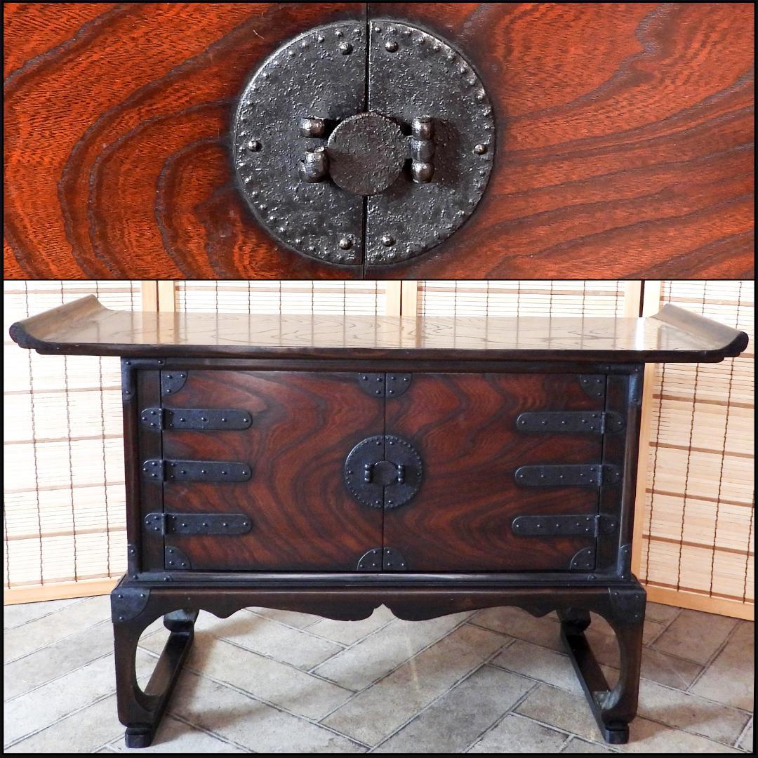 【専用】時代 古美術 李朝家具 飾り棚 収納棚 箪笥 木工芸■A690/4