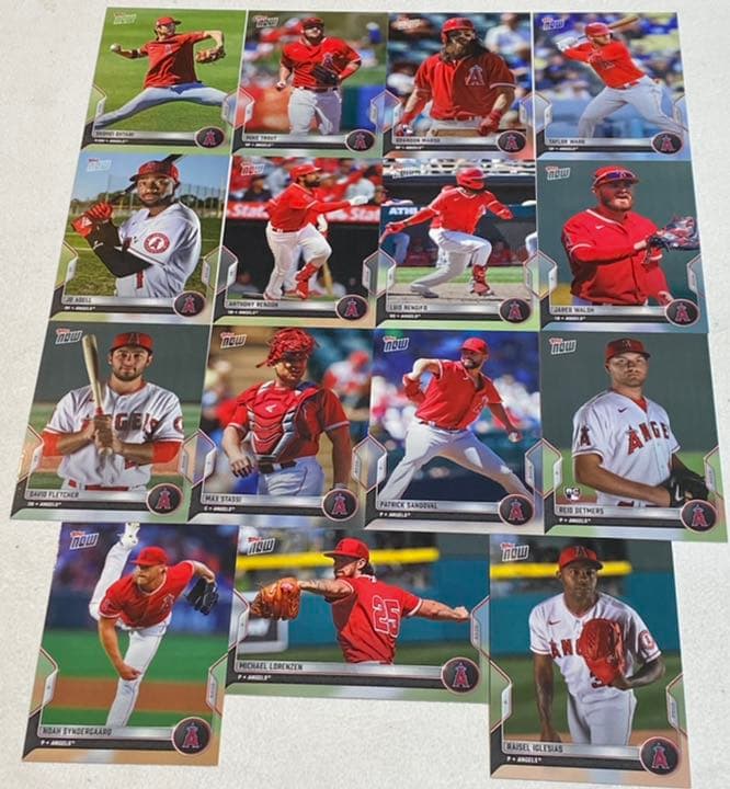 2022エンゼルスMLBトップスNOWオープニングデイ16 ベースカードです。