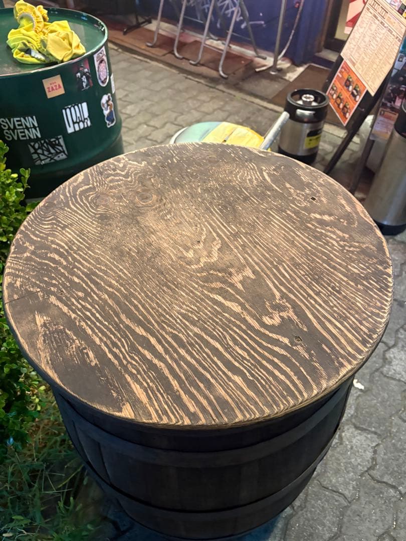 最終値下げ　樽 テーブル 木製 大型 レトロ　ヴィンテージ　アンティーク