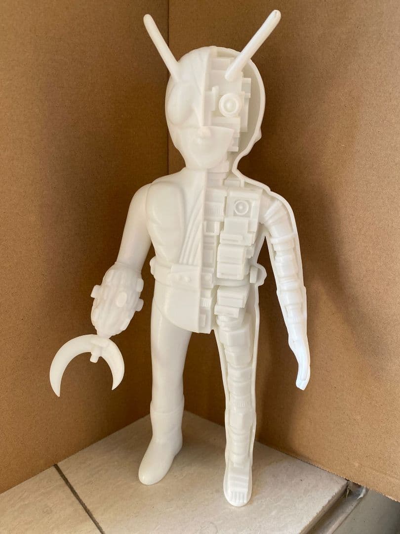 ライダーマン ソフビ人形 仮面ライダー激罕 最初版 高27cm