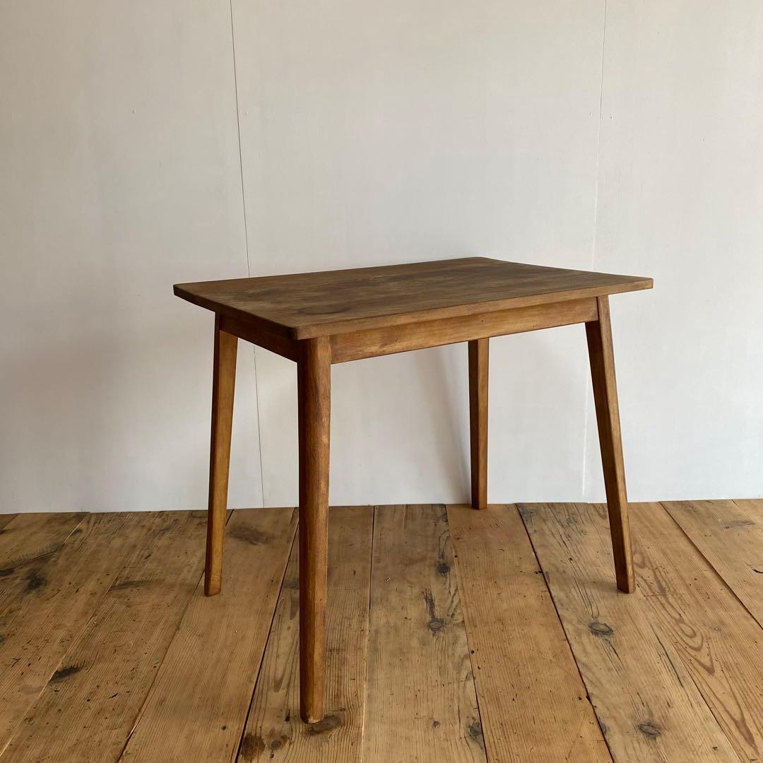 アンティーク テーブル 作業台 机 無垢材 シャビー z743