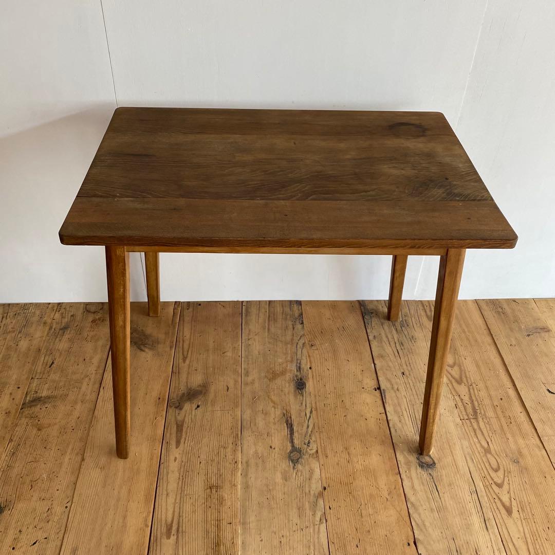 アンティーク テーブル 作業台 机 無垢材 シャビー z743