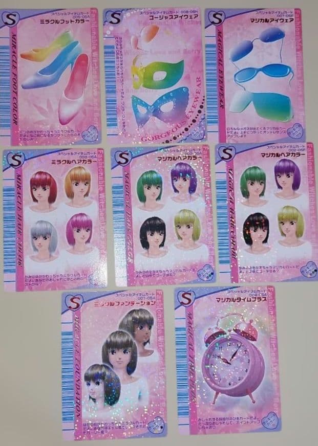 ①ラブandベリー ゲームカード １４３枚 ＆ クリアフォルダーケース