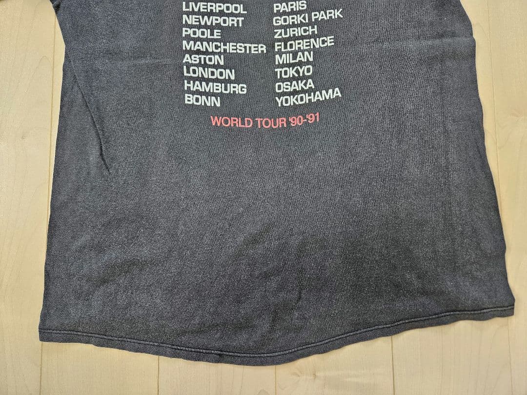QUEENSRYCHEクイーンズライク　90-91年ワールドツアーTシャツ XL