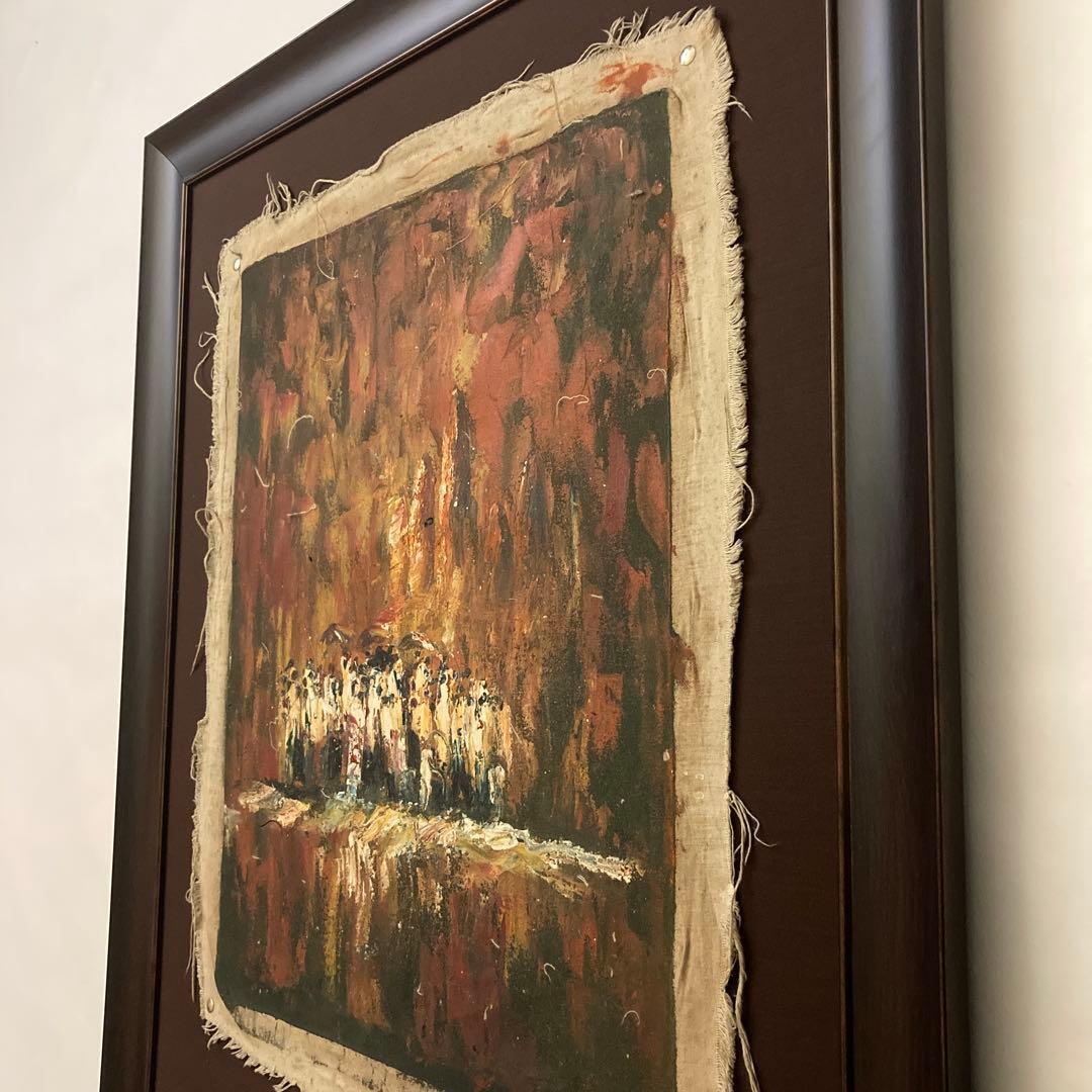 【油彩画】アンコール カンボジア 寺院 インテリア 絵画 芸術 アート