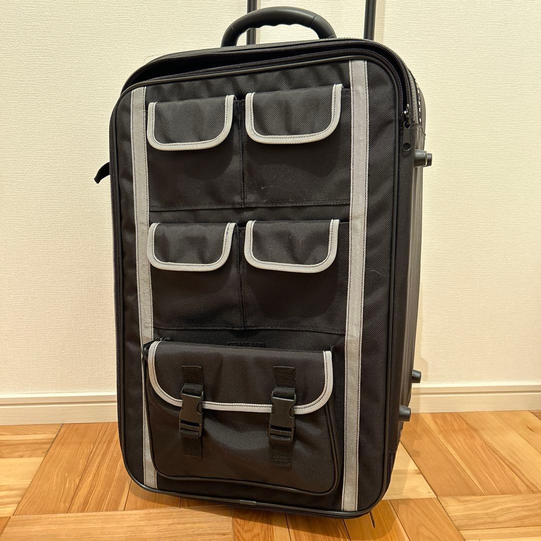 カメラ用 中型 ブラック キャリーカート 旅行用品