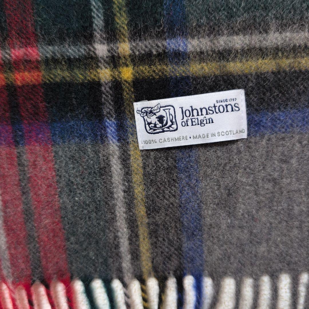 新品★Johnstons of Elgin カシミヤ マフラー