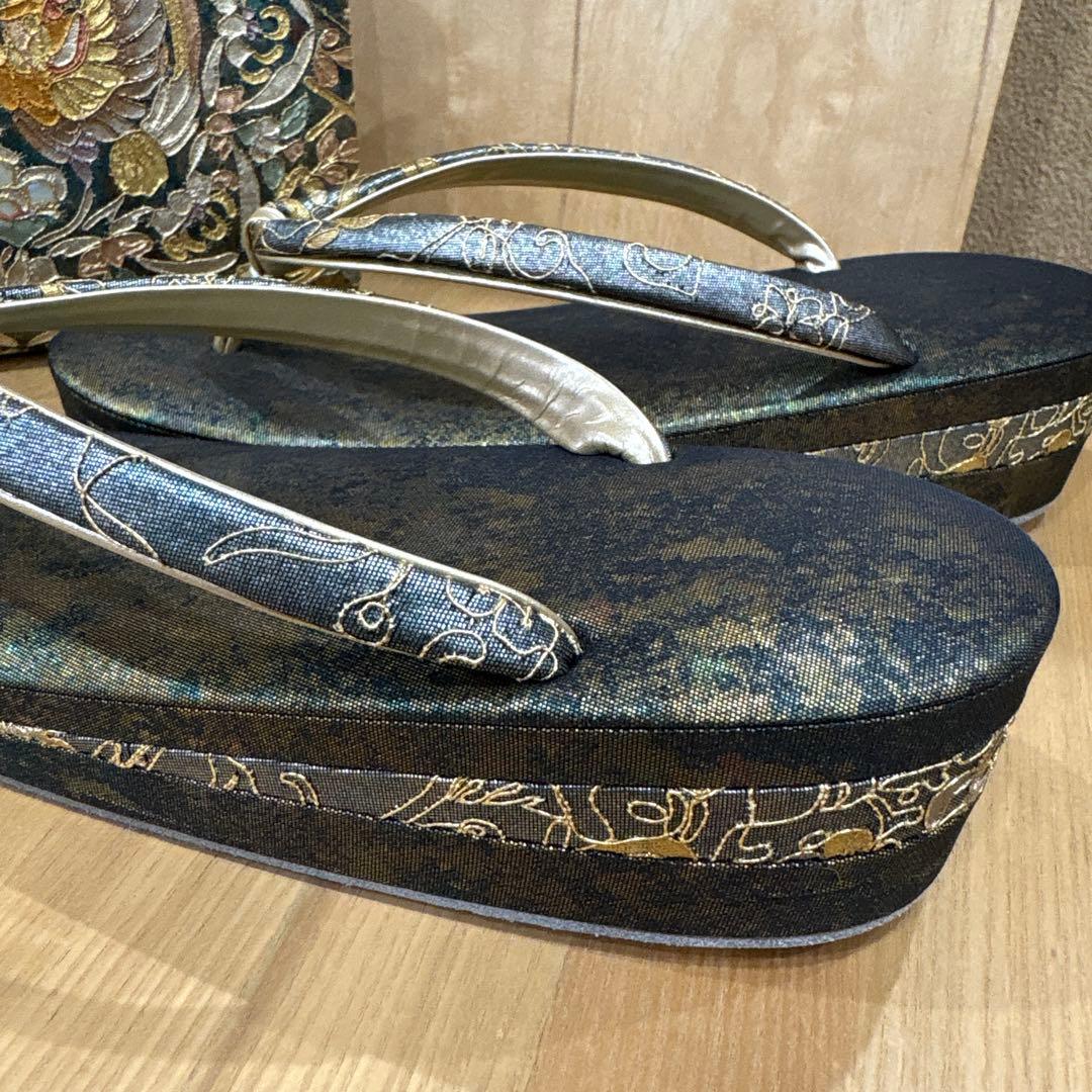 み*き様 創作御誂　スワトウ草履　バッグ