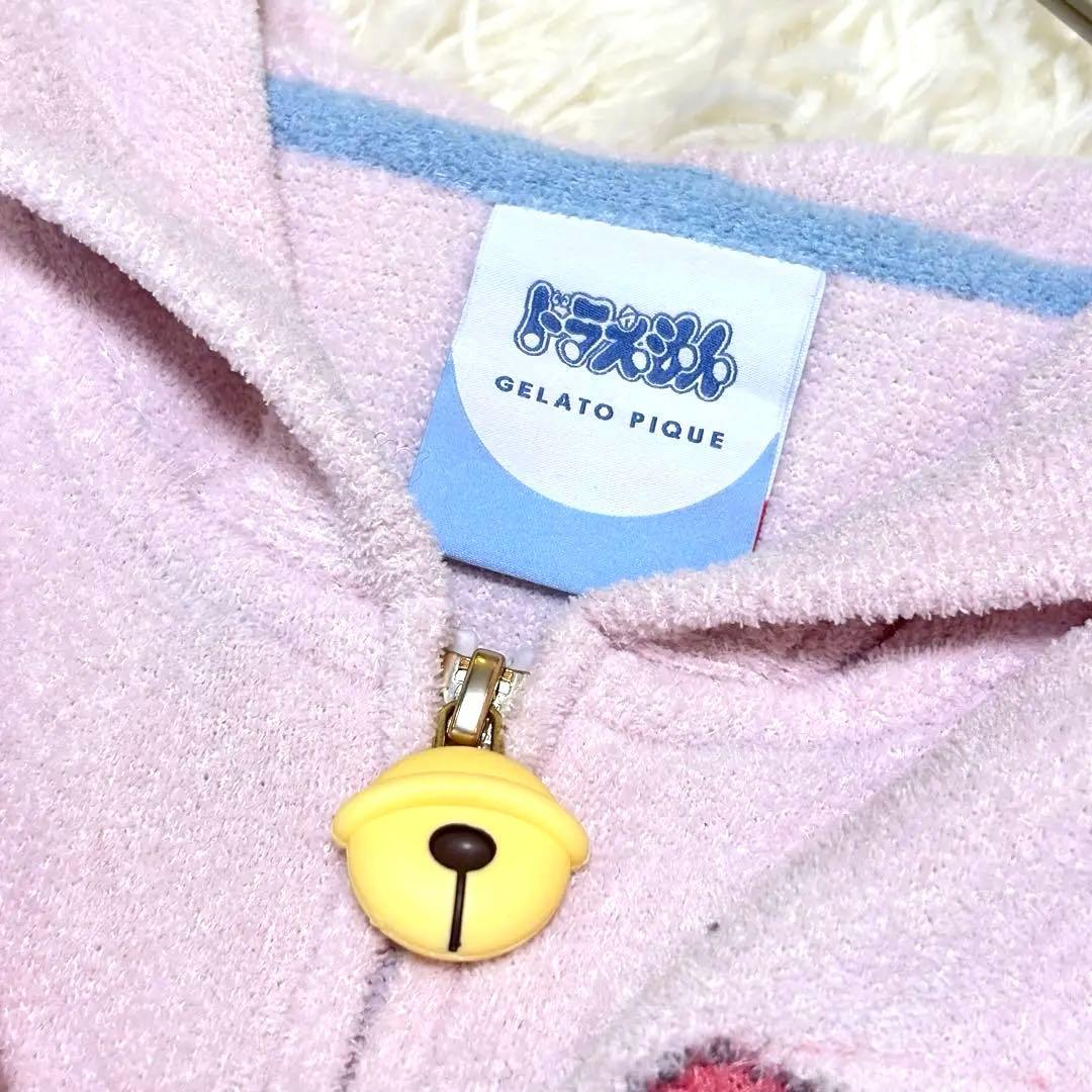 【美品】gelato pique ドラミちゃん　ジャガードパーカー　ジェラピケ