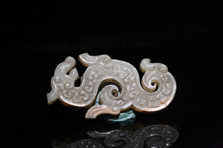 漢代 宮廷御用S竜紋装身具 中国美術ペンダント骨董收藏工芸品