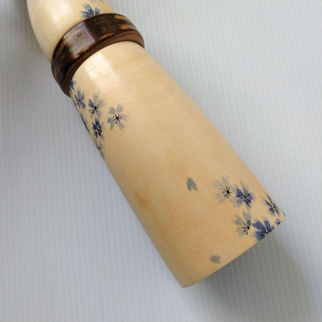 希少 レア こけし 創作こけし 高橋とし子 工人 冬ざくら 工芸品 32cm