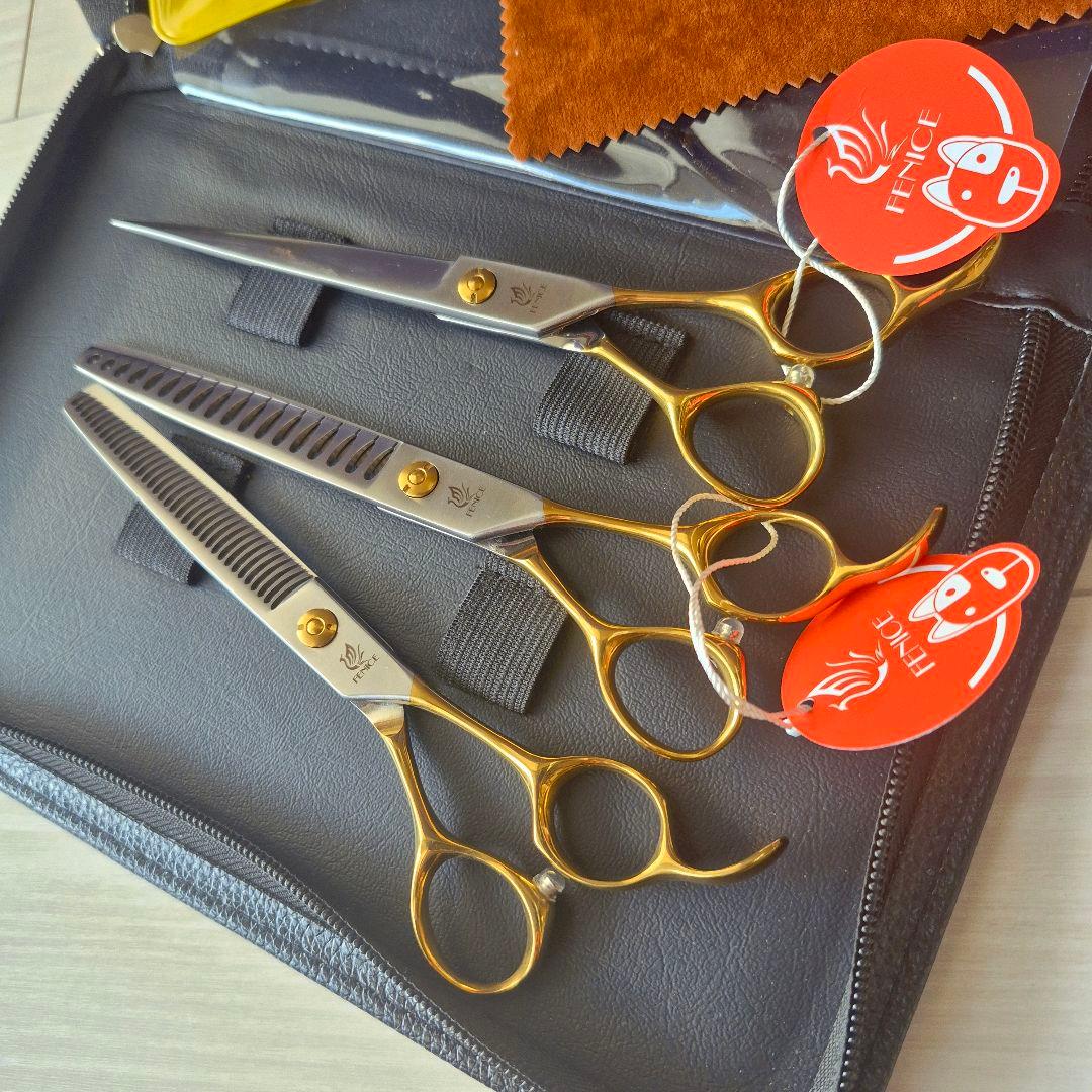 新品★フェニーチェ トリミングシザーセット★セニング&ストレートシザー