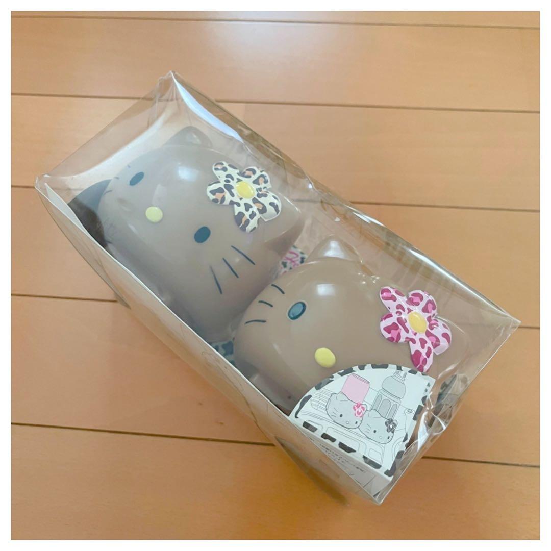 【新品】激レア ハローキティ 日焼け ヒョウ柄 ドリンクホルダー レトロ