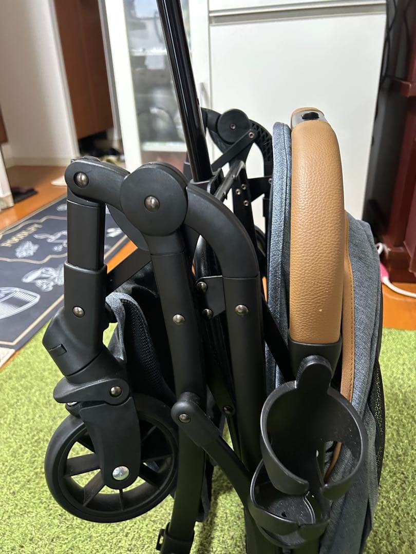 折りたたみ式ペットカート グレー