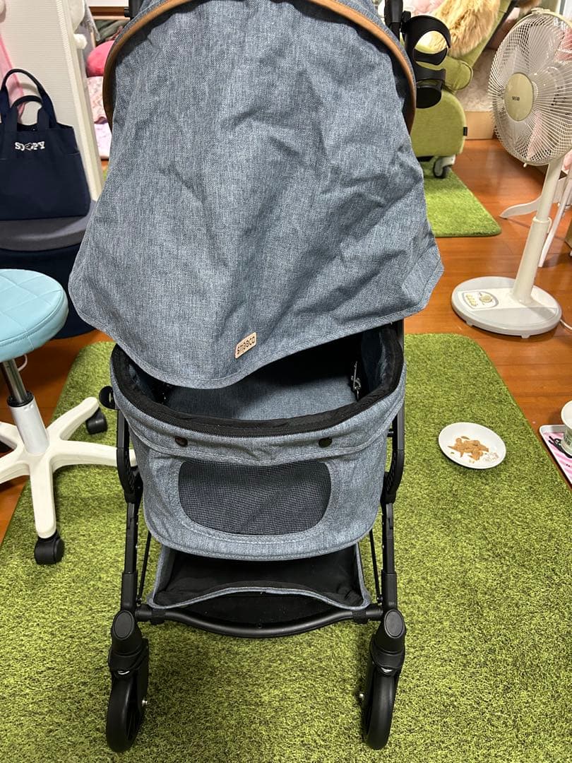 折りたたみ式ペットカート グレー
