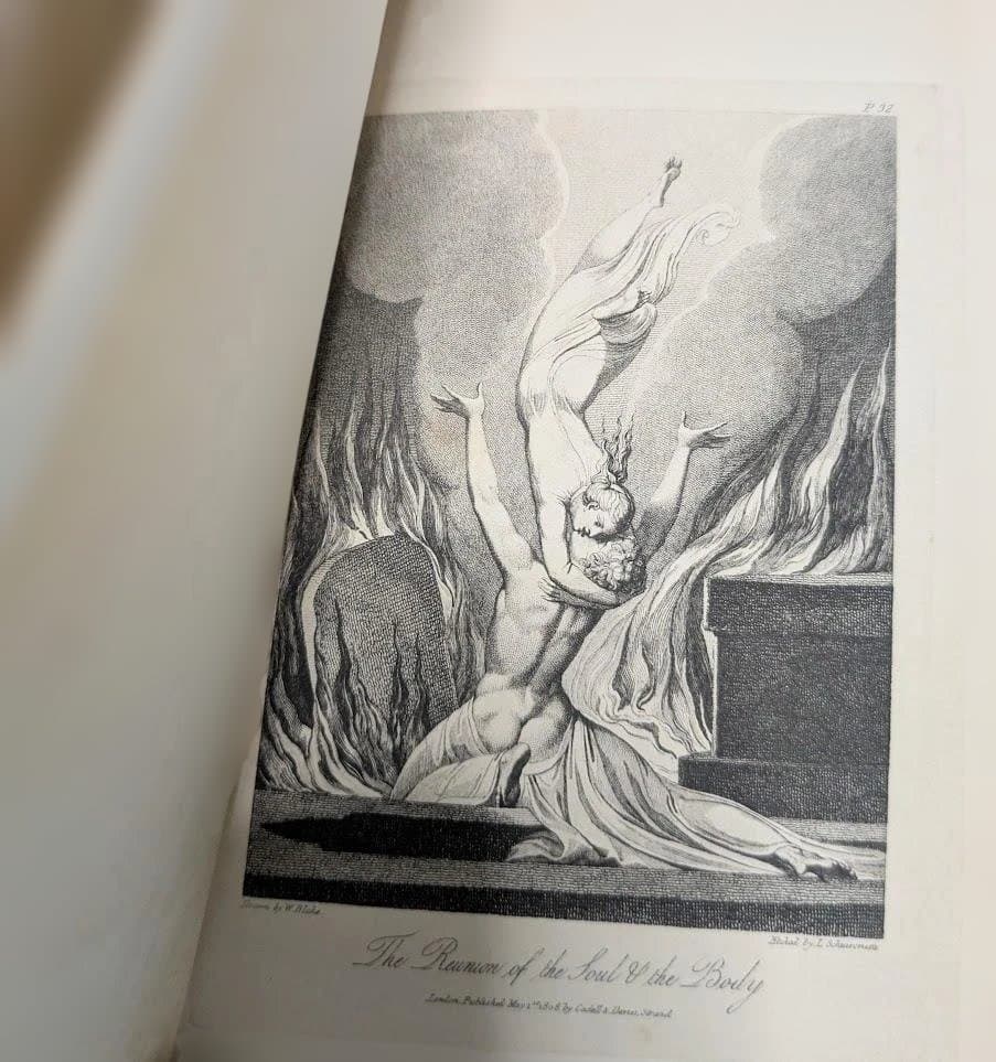 ★希少 ★ウィリアム・ブレイク★挿画本 The Grave★銅版画 13点★