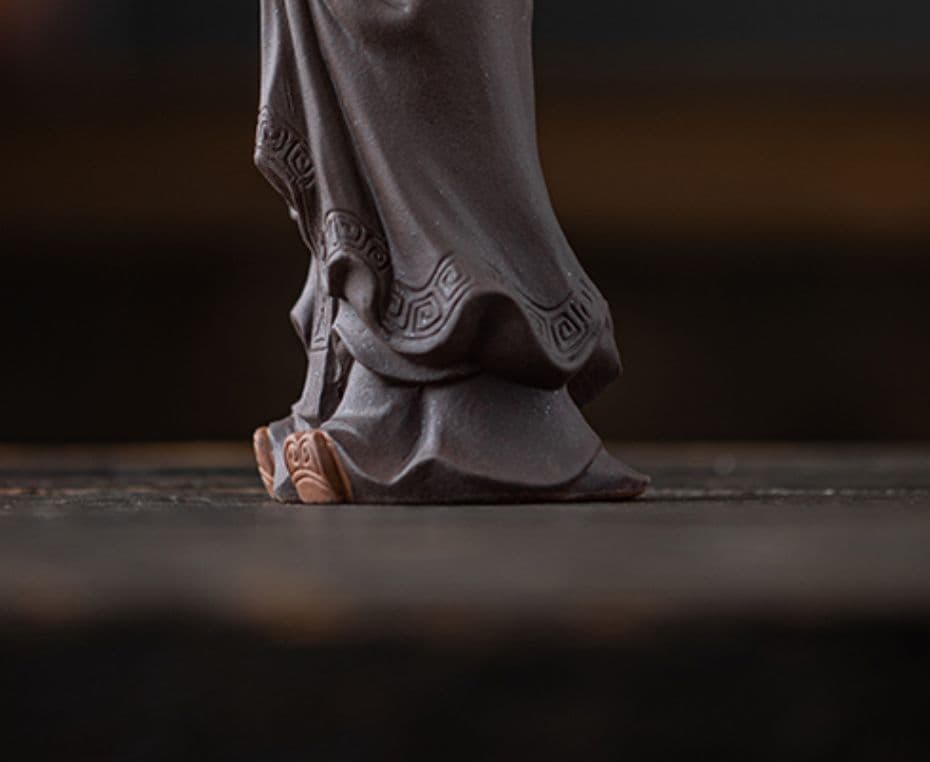 禅意  紫砂  中国  名人  老子   茶道具  置物