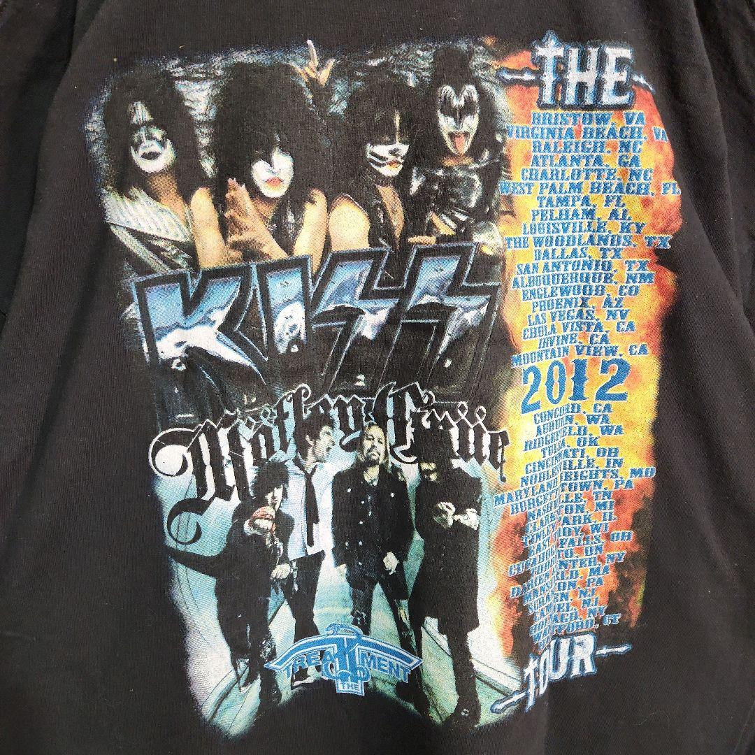 キッス　モトリークルー　ツアーT　バンドT　黒　XXL　2012