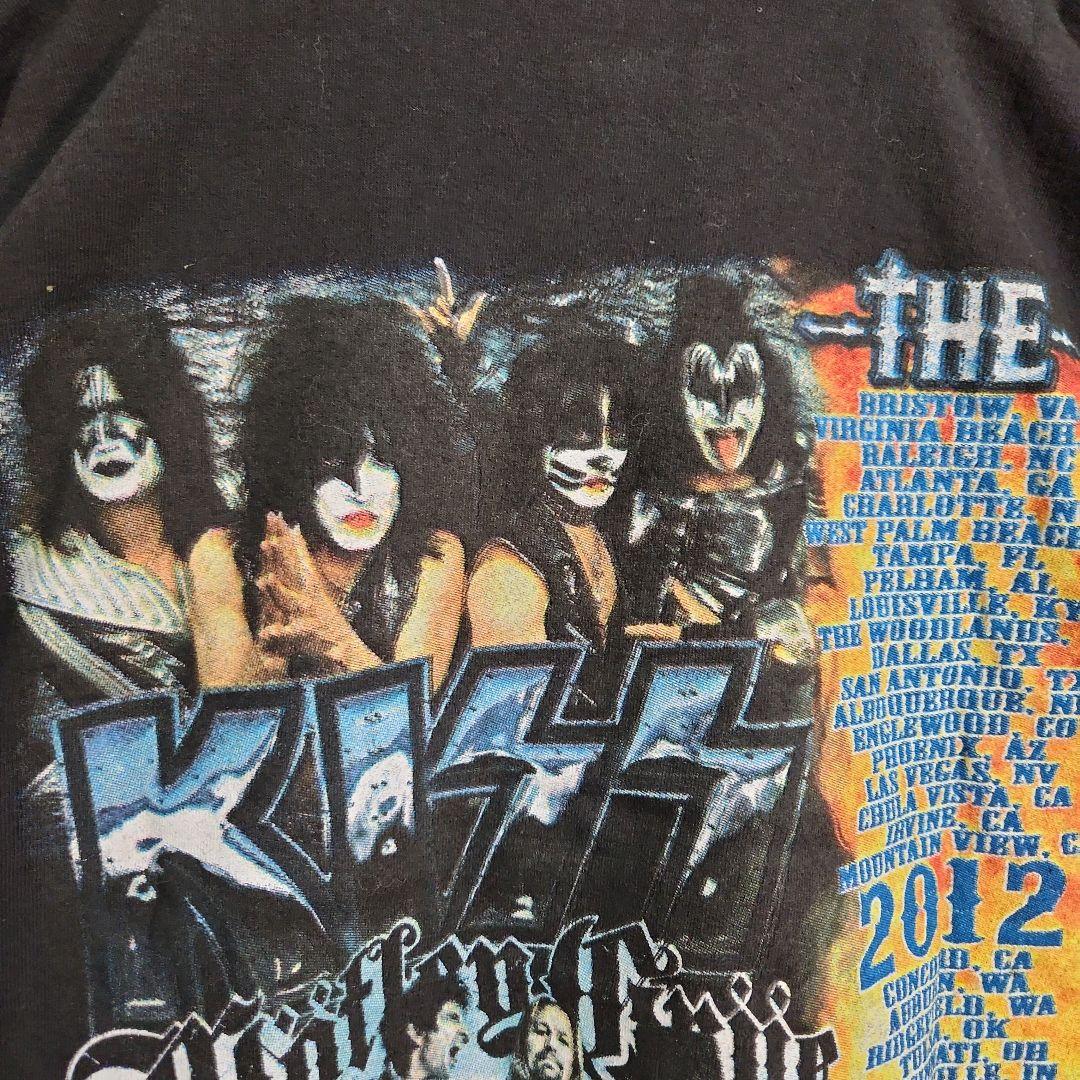 キッス　モトリークルー　ツアーT　バンドT　黒　XXL　2012