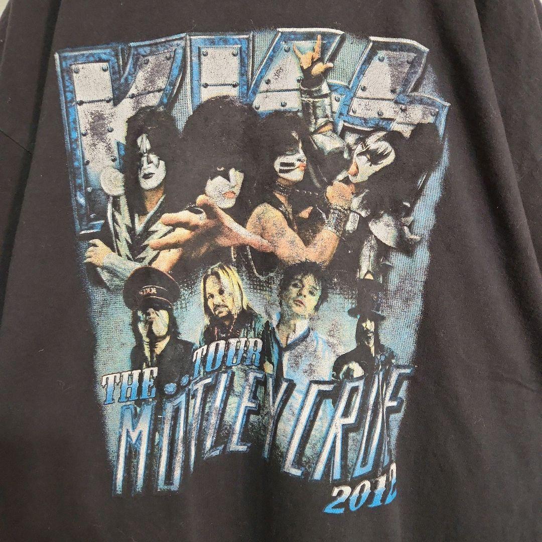 キッス　モトリークルー　ツアーT　バンドT　黒　XXL　2012