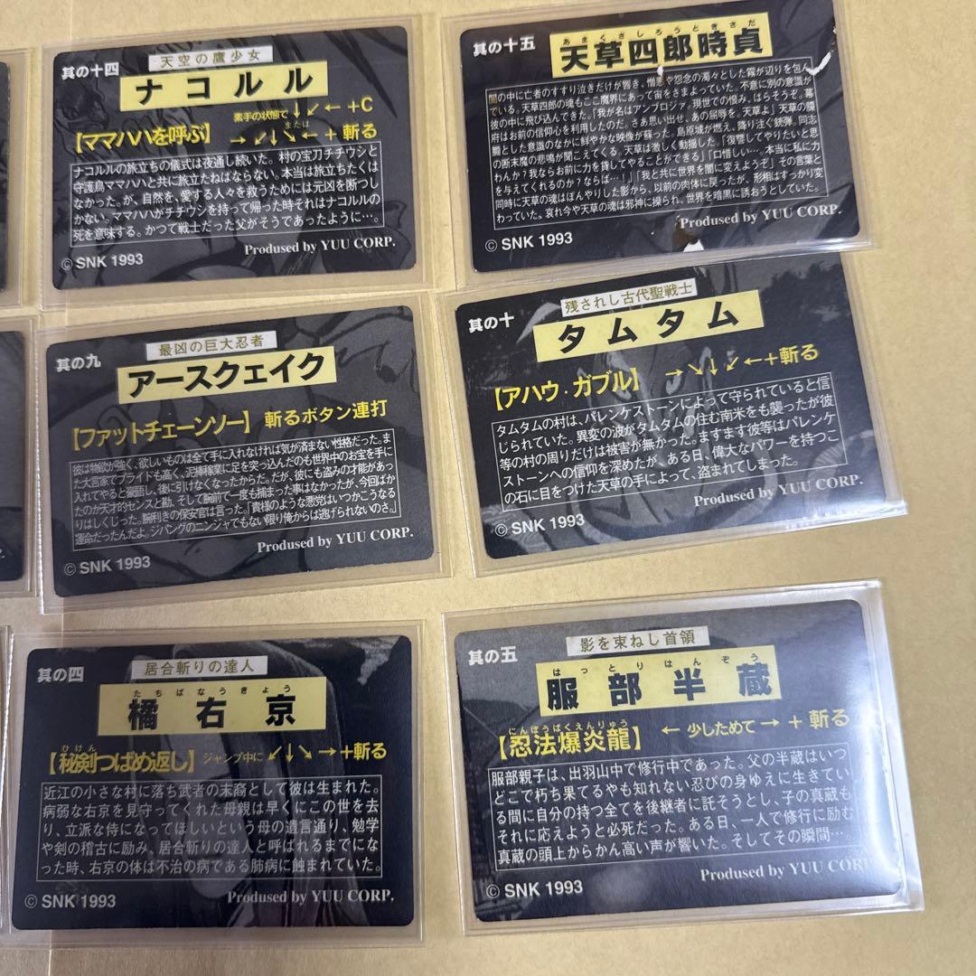 サムライスピリッツ カードダス　カード snk 39種　コンプ　ナコルル