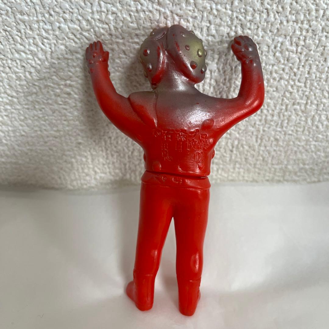 ⚠️貴重・当時物　仮面ライダー　キノコモルグ　ミニソフビ　珍色　旧バンダイ