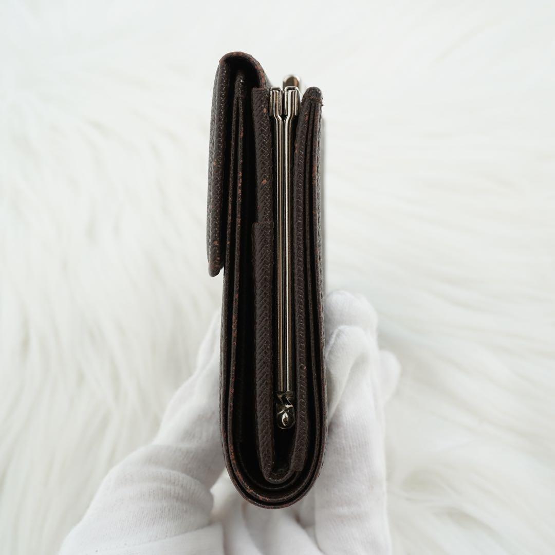 極美品　BURBERRY LONDON 三つ折り財布　ノバチェック　ブラウン