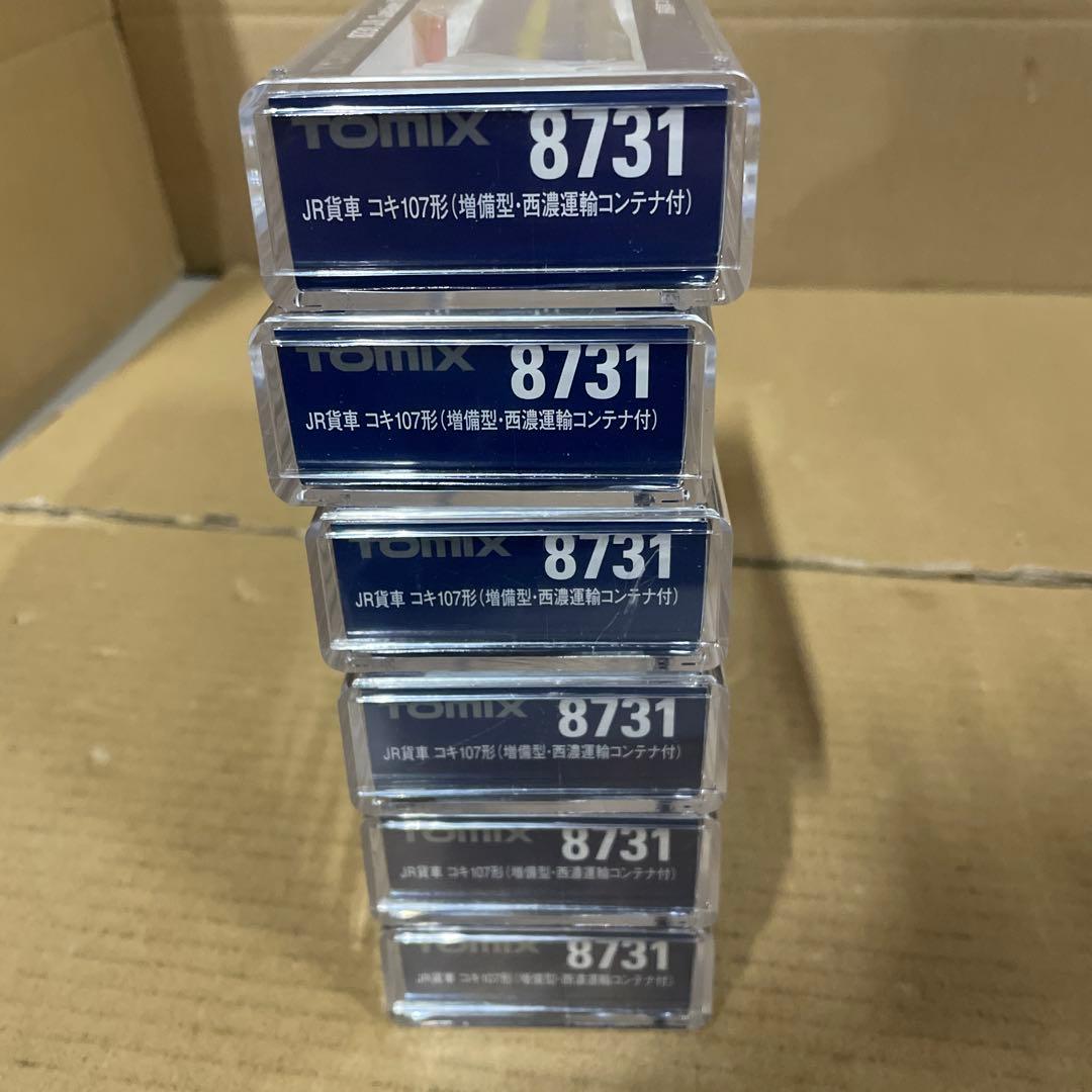 TOMIX コキ107形 増備型 ・ 西濃運輸コンテナ付 8731 6輌セット