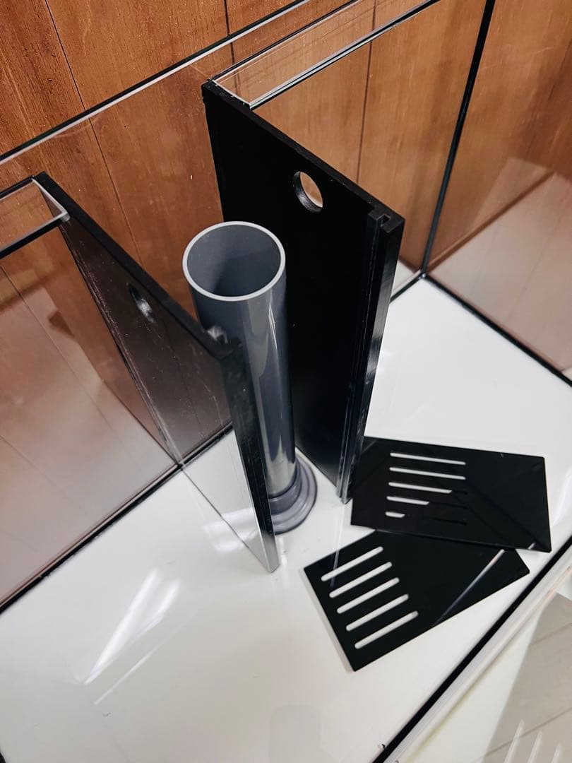 ラスト１セット限定　特注仕　600×300×360オールガラスオーバーフロー水槽