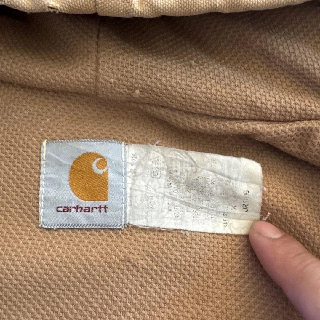 当時物Carhartt フード付きベージュジャケット