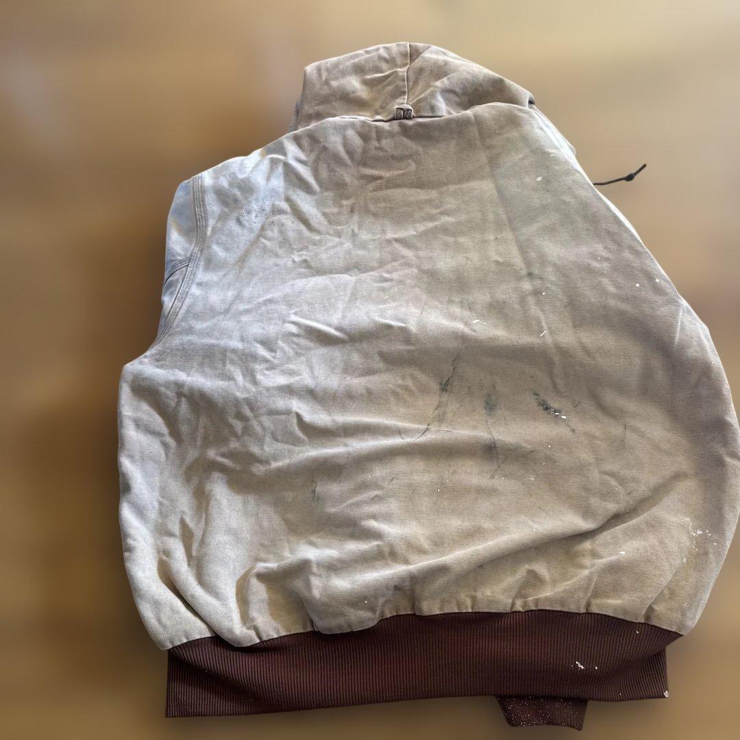 当時物Carhartt フード付きベージュジャケット