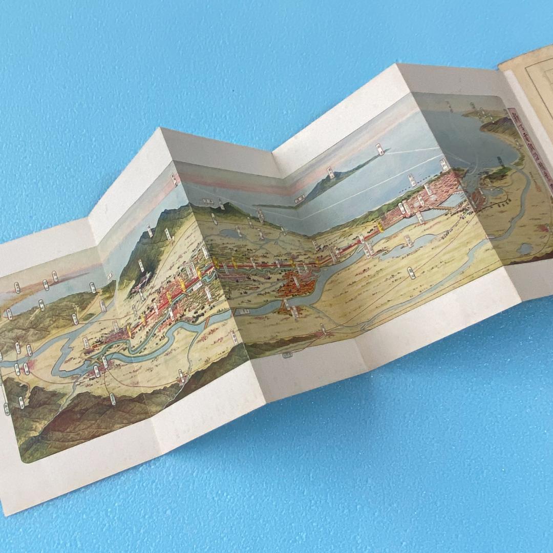 処分 新潟周辺 新潟電鐵 路線図 名所案内 金子高光 鳥瞰図 昭和8年