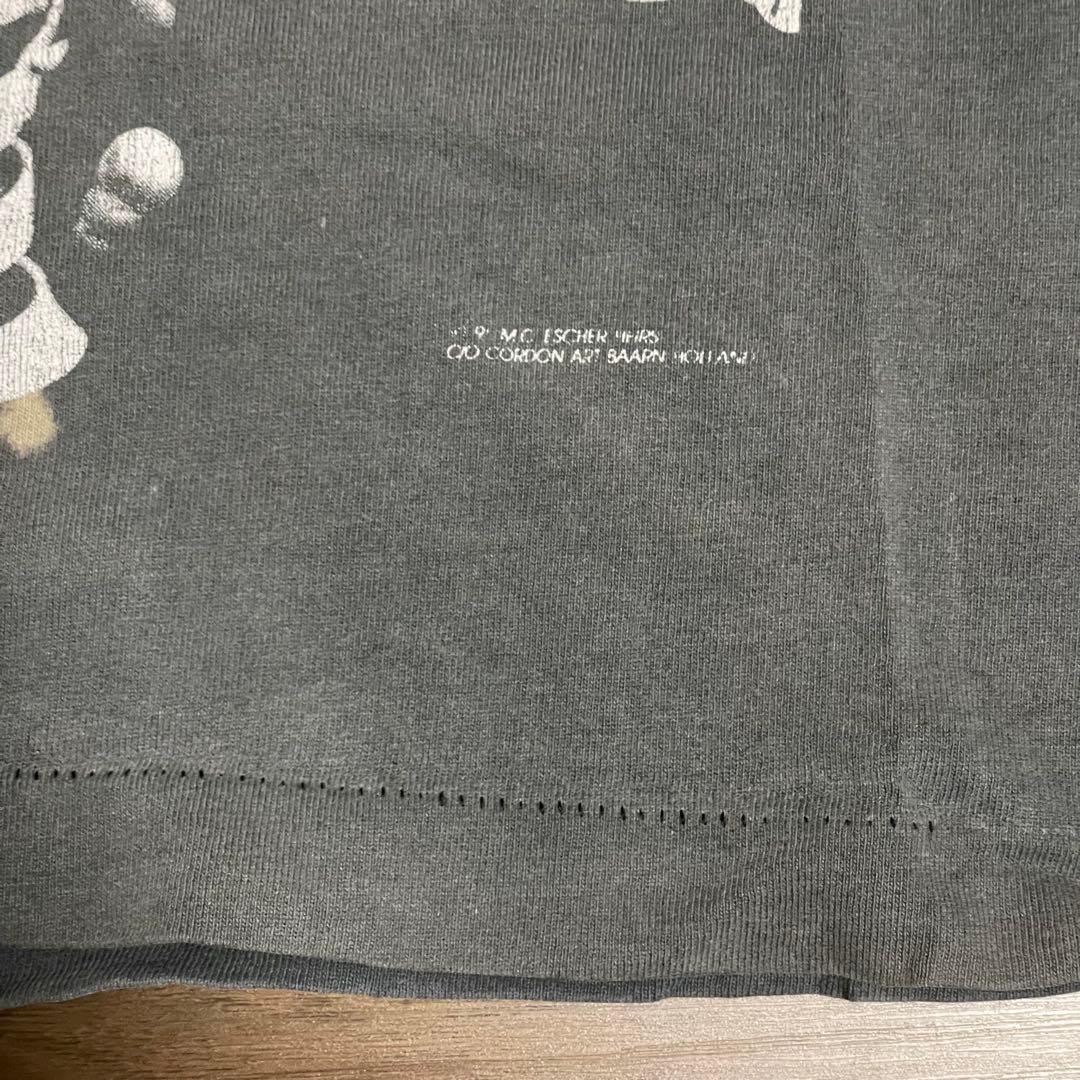90's M.C.ESCHER マルチ アートtシャツ L エッシャー
