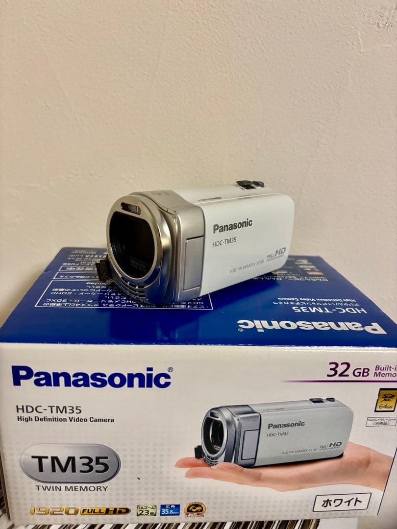 Panasonic HDC-TM35 ビデオカメラ 純正ケース付