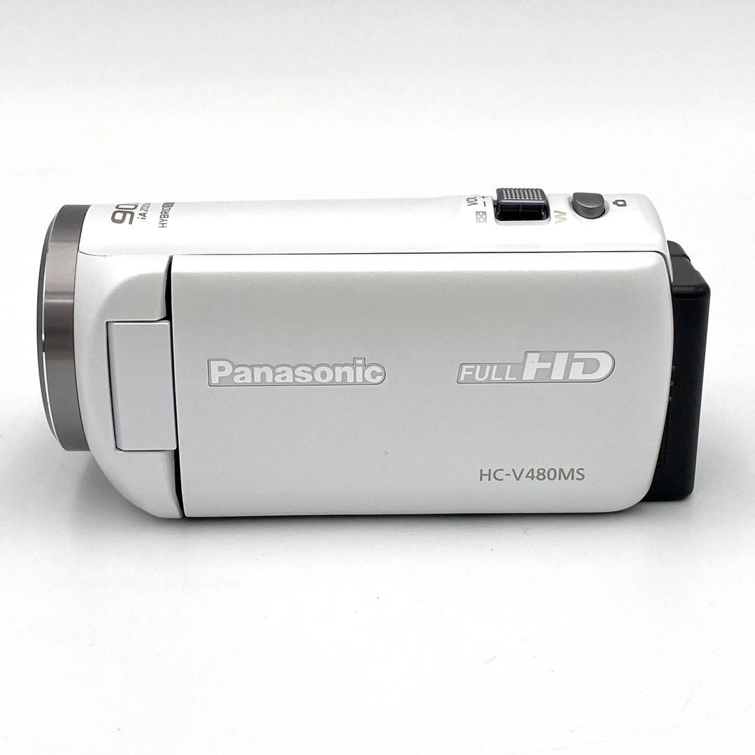 Panasonic HC-V480MS ハイビジョン ビデオカメラ ホワイト