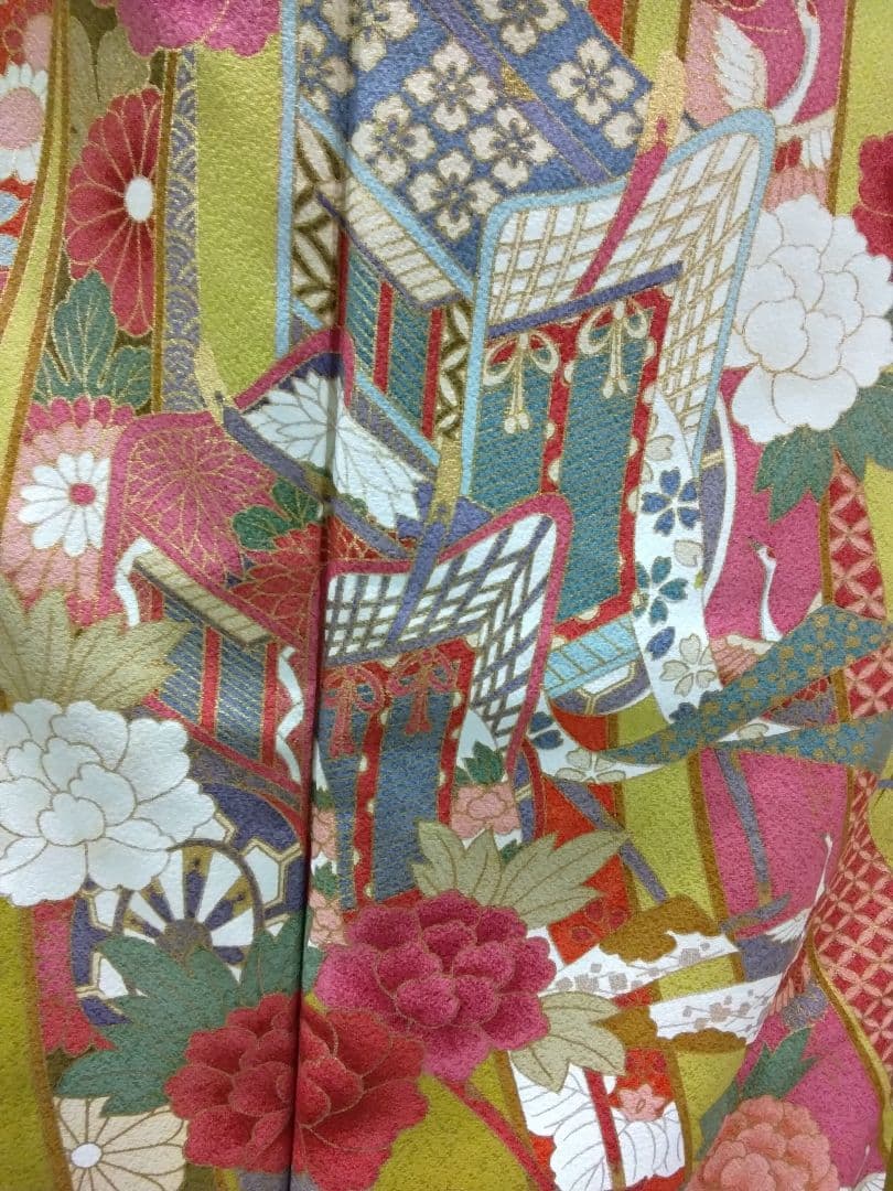 振袖フルセット、正絹振袖成人式、重ね衿帯揚げ帯締め、西陣袋帯、襦袢、ガード加工