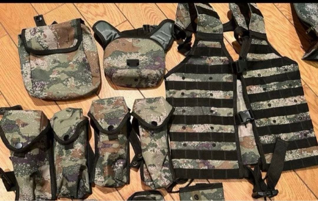 福袋 官給中国人民解放軍特殊部隊21式最新星空迷彩戦闘服超フル装備一式35点