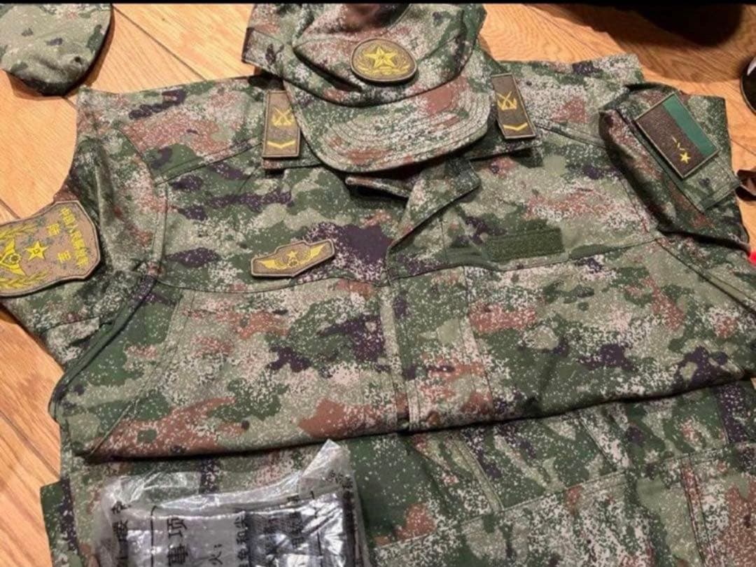 福袋 官給中国人民解放軍特殊部隊21式最新星空迷彩戦闘服超フル装備一式35点