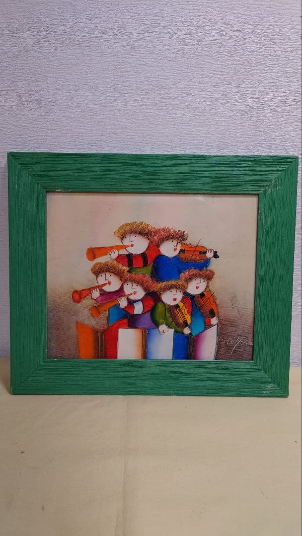 油彩画　油絵　ジェイ・ロイバル　音楽隊